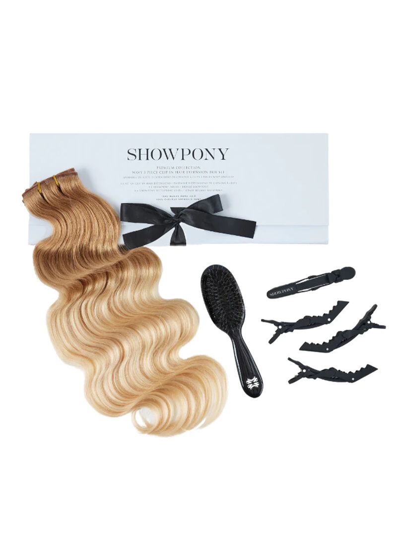3-PIECE WAVY CLIP IN HAIR EXTENSIONS BOX SET